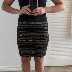 Express knit mini skirt